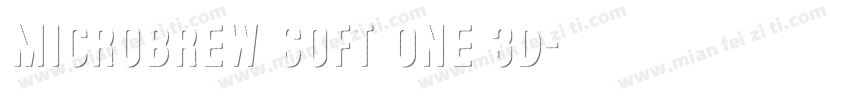 Microbrew Soft One 3D字体转换